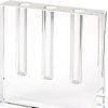 7" Clear Crystal Clear Square Table Vase