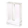 6" Clear Square Crystal Glass Table Vase