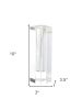 10" Clear Cylinder Crystal Glass Table Vase