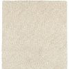 3' X 5' Ivory Shag Hand Tufted Area Rug
