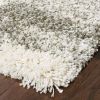 2' X 8' Gray And Ivory Geometric Pattern Runner Rug