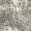 8' X 11' Gray And Ivory Distressed Abstract Area Rug