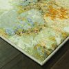 12' Gold And Ivory Runner Rug