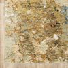 12' Gold And Ivory Runner Rug