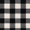 8' X 10' Black And Ivory Gingham Area Rug