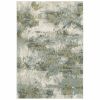 7' X 10' Blue Green Power Loom Area Rug