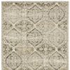 10' X 13' Ivory And Gray Trellis Distressed Area Rug