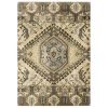 10' X 13' Tan And Gold Medallion Area Rug