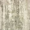 8' X 10' Gray And Ivory Abstract Hand Loomed Distressed Area Rug