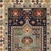 3' X 5' Blue And Ivory Medallion Area Rug
