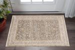 3' X 5' Beige Grey Machine Woven Oriental Indoor Area Rug