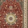 2' X 3' Red And Ivory Area Rug