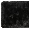 2' X 5' Black Natural Rectangular Sheepskin Area Rug