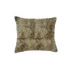 Set of Two 18" Taupe Sheepskin Throw Pillows