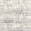7' X 10' Ivory And Gray Abstract Strokes Area Rug