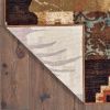 8' Green And Ivory Runner Rug