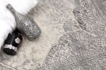 2' X 15' Gray Distressed Medallion Runner Rug