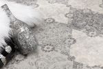 2' X 13' Gray Distressed Trellis Pattern Runner Rug