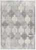 8' X 11' Gray Distressed Trellis Pattern Area Rug