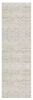 10' Ivory And Gray Ikat Runner Rug