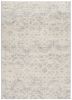 5' X 8' Ivory Distressed Ikat Pattern Area Rug