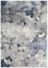 2' X 3' Navy Blue Cobblestone Pattern Scatter Rug