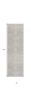 10' Gray And Ivory Floral Runner Rug