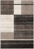 8' X 11' Brown And Beige Abstract Blocks Area Rug