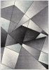 8' X 11' Grey Blue Geometric Area Rug