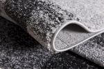7' X 9' Gray Distressed Geometric Area Rug