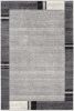 7' X 9' Gray Modern Bordered Area Rug