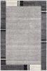 7' X 9' Gray Modern Bordered Area Rug