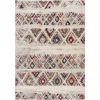 7' X 9' Cream Southwestern Area Rug