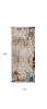 8' Beige And Ivory Abstract Runner Rug
