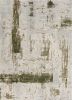 6' X 9' Green Abstract Dhurrie Area Rug