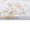 15' Gold Abstract Dhurrie Runner Rug
