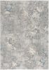 7' X 10' Blue Abstract Circular Motifs Area Rug