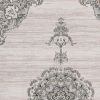 8' X 11' Cream Oriental Area Rug