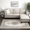 8' X 11' Cream Oriental Area Rug