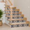 5" X 5" Light Grey And Cream Orchid Peel And Stick Removable Tiles