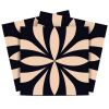 5" X 5" Intertwined Black And Cream Peel And Stick Removable Tiles