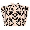 4" x 4" Cream Vinyl Peel And Stick Removable Tiles