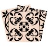 4" x 4" Cream Vinyl Peel And Stick Removable Tiles