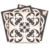 5" X 5" Charcoal And White Mosaic Peel And Stick Removable Tiles