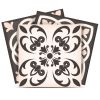 6" X 6" Charcoal And White Mosaic Peel And Stick Removable Tiles