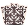 6" X 6" Light Brown And White Mosaic Peel And Stick Removable Tiles