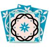 4" X 4" Sky Bluemosaic Peel And Stick Removable Tiles