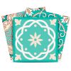 7" x 7" Mint Green Vinyl Peel And Stick Removable Tiles