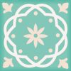 8" x 8" Mint Green Vinyl Peel And Stick Removable Tiles