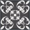 6" X 6" Shades Of Black Mosaic Peel And Stick Removable Tiles